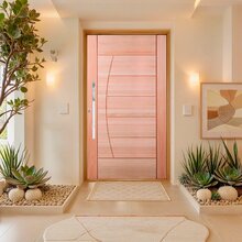 Kit Porta Pivotante Maciça De Eucalipto 214x109x14cm Pm93 Sel