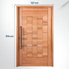 Kit Porta Pivotante Maciça De Eucalipto 214x127x14cm Pm97 Cru