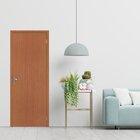 Kit Porta Pronta 214x65cm Fechadura Externa Colmeia Acabado A