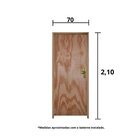 Kit Porta Pronta Lisa 210x70cm Batente 14cm Fechadura Taco De