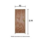 Kit Porta Pronta Lisa 210x92cm Batente 14cm Fechadura Taco De