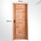 Kit Porta Pronta Maciça 214x87cm Eucalipto Direita Pm97 Cruze