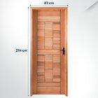 Kit Porta Pronta Maciça 214x87cm Eucalipto Esquerda Pm96 Cruz