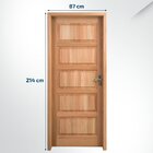 Kit Porta Pronta Maciça 214x87cm Eucalipto Esquerda Pp01 Cruz