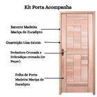Kit Porta Pronta Maciça De Eucalipto 214x87x14cm Pm96 Abertur