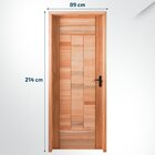 Kit Porta Pronta Maciça De Eucalipto 214x89x14cm Pm97 Abertur