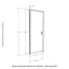 Kit Porta Pronta Sala Londres Tauari 210 X 82 Esquerdo Batent