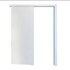 Kit Porta Pronta Sobrepor De Correr Branca Uv - 210x70