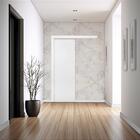 Kit Porta Pronta Sobrepor De Correr Branca Uv - 210x80