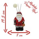 Kit Porta Sabonete Líquido E Difusor Natalino Papai Noel Cerâ