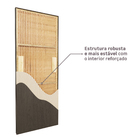 Porta com Batente de Giro 12 a 19cm Sarrafeada Lisa Wood Touch Carvalho Direito ou Esquerdo 2,10x0,70m Concrem Wood