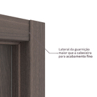 Porta com Batente de Giro 12 a 19cm Sarrafeada Lisa Wood Touch Carvalho Direito ou Esquerdo 2,10x0,70m Concrem Wood