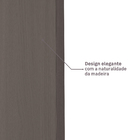 Porta com Batente de Giro 12 a 19cm Sarrafeada Lisa Wood Touch Carvalho Direito ou Esquerdo 2,10x0,80m Concrem Wood