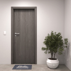 Porta com Batente de Giro 12 a 19cm Sarrafeada Lisa Wood Touch Carvalho Direito ou Esquerdo 2,10x0,90m Concrem Wood