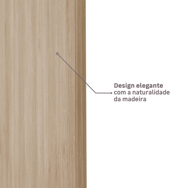 Kit de Porta de Madeira com Batente Wood Touch: Design elegante com a naturalidade da madeira