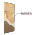 Porta com Batente de Giro 12 a 19cm Sarrafeada Lisa Lacca Touch Mocaccino Direito ou Esquerdo 2,10x0,60m Concrem Wood