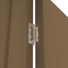 Porta com Batente de Giro 12 a 19cm Sarrafeada Lisa Lacca Touch Mocaccino Direito ou Esquerdo 2,10x0,70m Concrem Wood