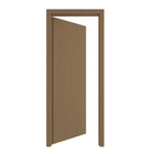 Porta com Batente de Giro 12 a 19cm Sarrafeada Lisa Lacca Touch Mocaccino Direito ou Esquerdo 2,10x0,90m Concrem Wood