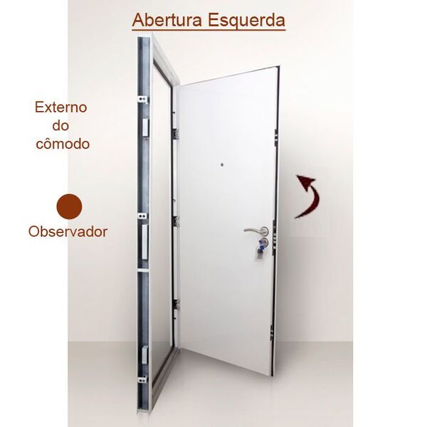 Kit Porta Segurança Aço Pronta 0 95m 13 Pts De Travamento Tit