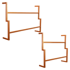 Kit Porta Toalha Industrial Metálico - D'rossi - Cobre