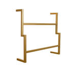 Kit Porta Toalha Industrial Metálico - D'rossi - Dourado