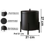 Kit Porta Toalha Papeleira Lixeira 6 L Lovell Lavabo Dhom