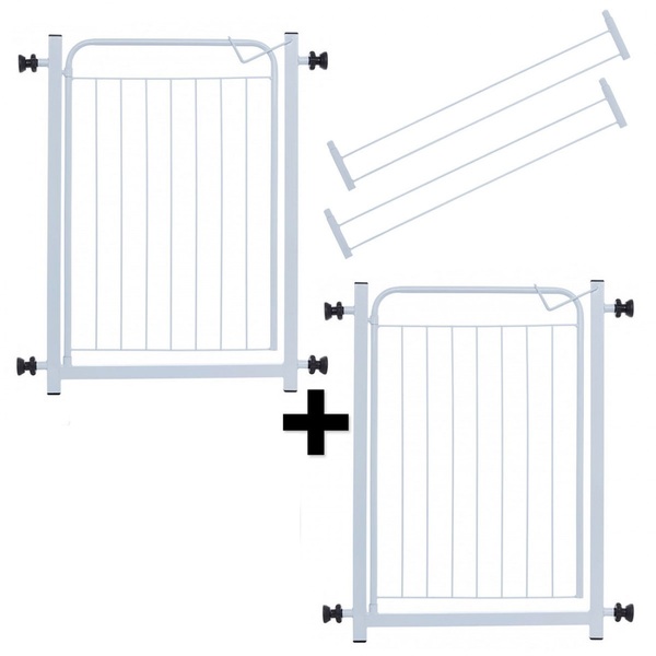 Kit Portão Grade De Segurança Com Extensor De 10 Cm Para Port