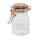 Kit Pote Hermético De Vidro Com Tampa Metal Rose 4 Peças - Ly