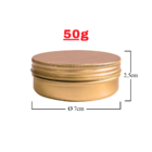 Kit Pote Lata De Alumínio Multiuso - Bronze - Vela, Cosmético