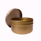 Kit Pote Lata De Alumínio Multiuso - Bronze - Vela, Creme, Co