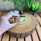 Kit Pote Lata De Alumínio Multiuso - Dourado - Vela, Cosmétic