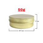 Kit Pote Lata De Alumínio Multiuso - Dourado - Vela, Cosmétic