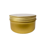 Kit Pote Lata De Alumínio Multiuso - Dourado - Vela, Creme, C