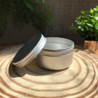 Kit Pote Lata De Alumínio Multiuso - Prata - Vela, Creme, Cos