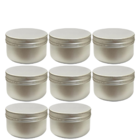 Kit Pote Lata De Alumínio Multiuso - Prata - Vela, Creme, Cos