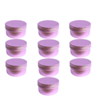 Kit Pote Lata De Alumínio Multiuso - Roxo - Vela, Creme, Cosm