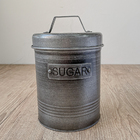 Kit Pote Porta Mantimentos Hermético Lata Com Tampa Soho E Po