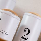 Kit Pote Porta Mantimentos Herméticos Lata Números 1, 2, 3 Br