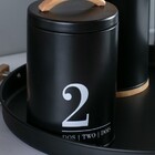 Kit Pote Porta Mantimentos Herméticos Lata Números 1 , 2, 3 C