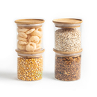 Kit Potes De Mantimento Empilhável Red 500ml - 4 Pçs Oikos Na