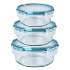 Kit Potes De Vidro Borosilicato Redondo Cloc Glass, Neoflam,