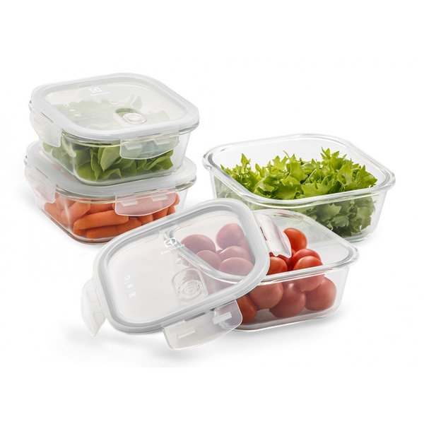 Kit Potes De Vidro Electrolux 4 Peças
