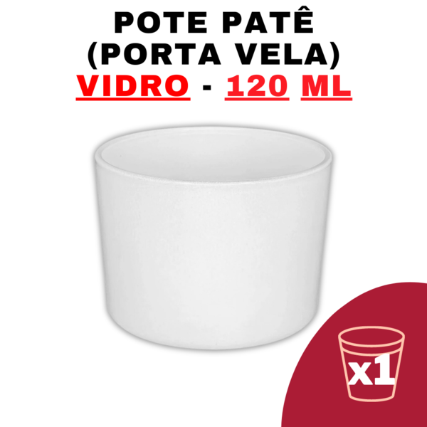 Kit Potes De Vidro Jateado Patê Branco S/ Tampa 120 Ml Quanti