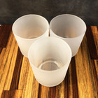 Kit Potes De Vidro Jateado Patê Branco S/ Tampa 220ml Quantid