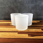 Kit Potes De Vidro Jateado Patê Branco S/ Tampa 220ml Quantid