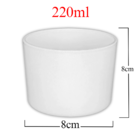 Kit Potes De Vidro Jateado Patê Branco S/ Tampa 220ml Quantid