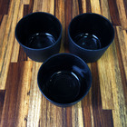 Kit Potes De Vidro Jateado Patê Preto 120ml S/ Tampa Quantida