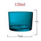 Kit Potes De Vidro Patê Azul S/tampa 120ml Quantidade:8