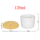 Kit Potes De Vidro Patê Branco Jateado C/tampa 120ml Quantida