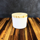 Kit Potes De Vidro Patê Branco Jateado C/tampa 120ml Quantida